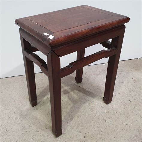 Chinese Rosewood Side Table With Square Legs Furniture Oriental