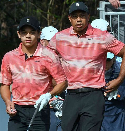 Tiger Woods Son Charlie Photos Together At 2022 Golf Tournament