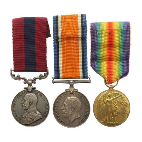 Ww1 Distinguished Conduct Medal British War Medal And Victory Medal Sgt F Snow 17th Bn 1st