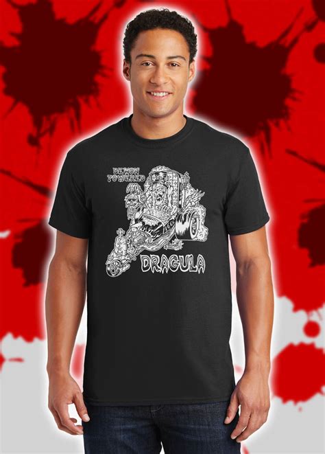 Demon Powered Dragula Zombie Munsters Rat Fink Big Daddy Ed Roth Shirt