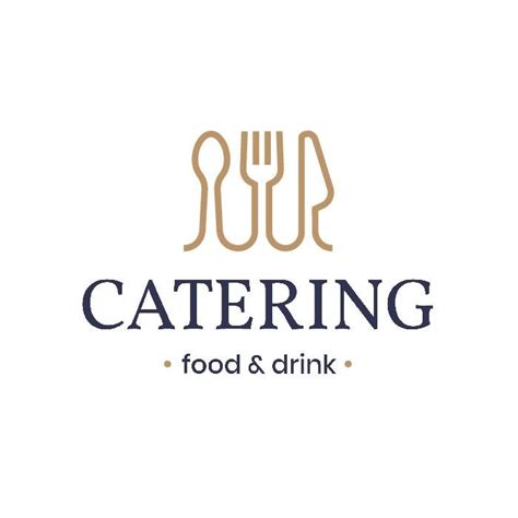 Free Minimalist Linear Catering Logo Template Catering Logo Catering