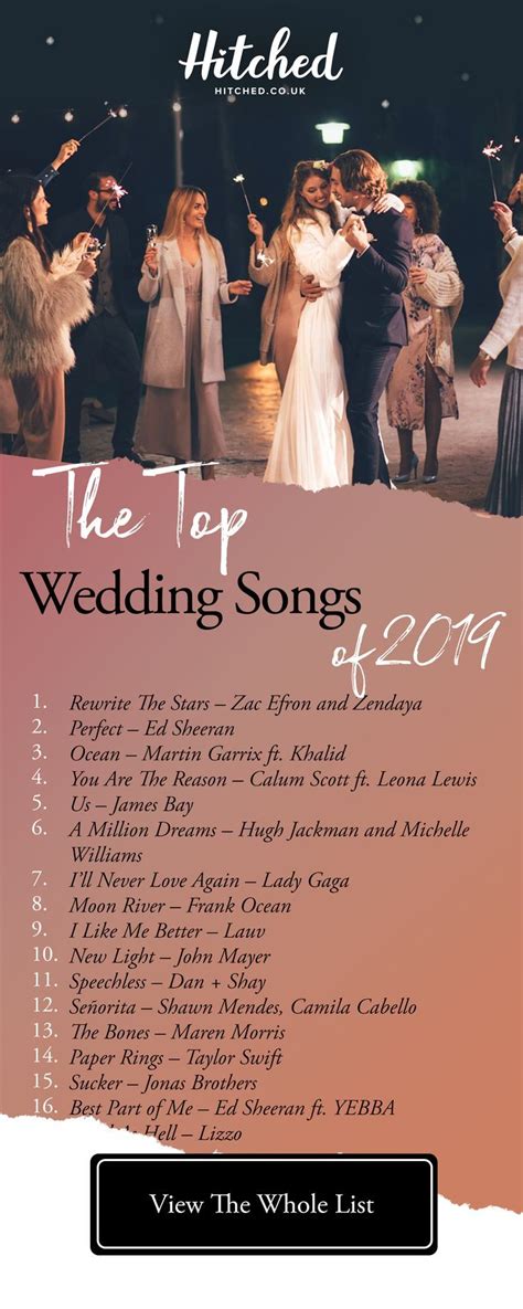 The 40 Top Wedding Songs Of 2019 Country Wedding Songs Top Wedding