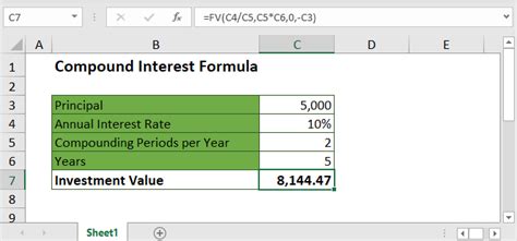 How To Do Compound Interest In Excel
