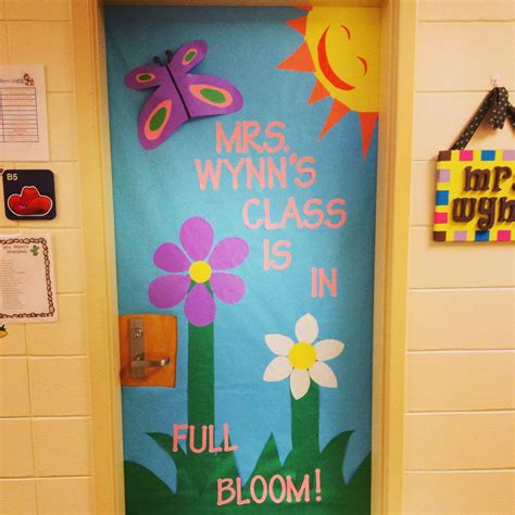 Classroom Door Decorated For Spring Time Door Decorations Classroom Spring Door Decoration