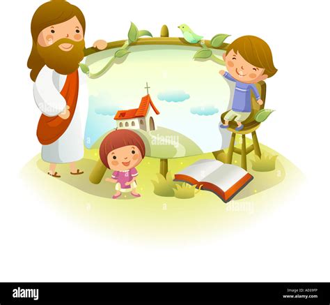 Jesus Con Niños Imágenes Recortadas De Stock Alamy