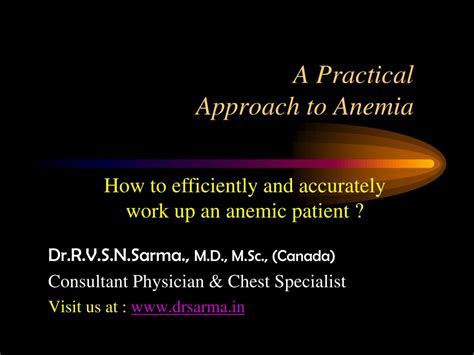 Ppt A Practical Approach To Anemia Powerpoint Presentation Free