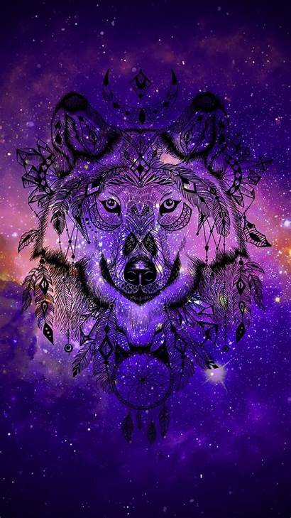 Galaxy Wolf Wolves Animal Spirit Wallpapers Backgrounds