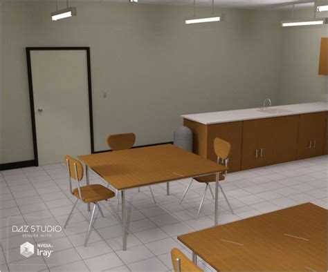 Home Economics Classroom Poser Ds And Obj Architecture For Poser