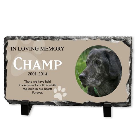 Personalised Dog Memorial Plaque With Photo 2021