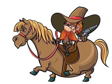 Cute Cartoon Cowboy On His Horse By Anton Brand On Dribbble