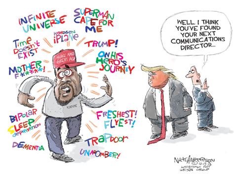 kanye west s white house meeting with trump as skewered by cartoons the washington post