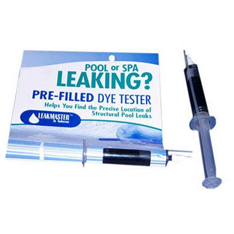 Leakmaster Pre Filled Dye Tester For Finding Poolspa Leaks Dt665 Ez