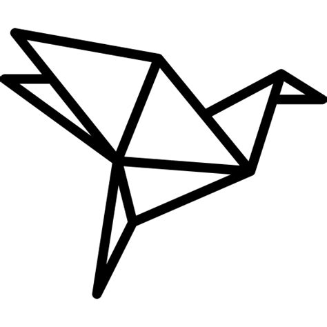 Free Icon Origami Bird