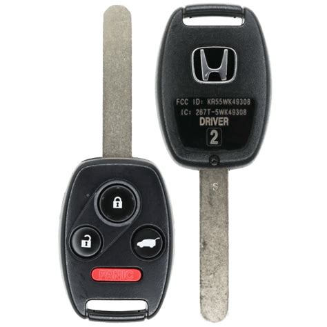 Honda Pilot 4 Button Remote Head Key Fcc Kr55wk49308 Pn 35118 Sza A22
