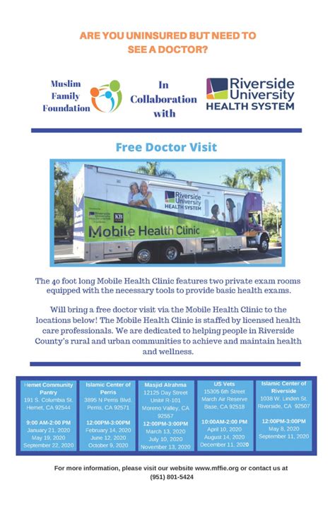 Mobile Health Clinic Free Doctor Visit Valley Community Pantry