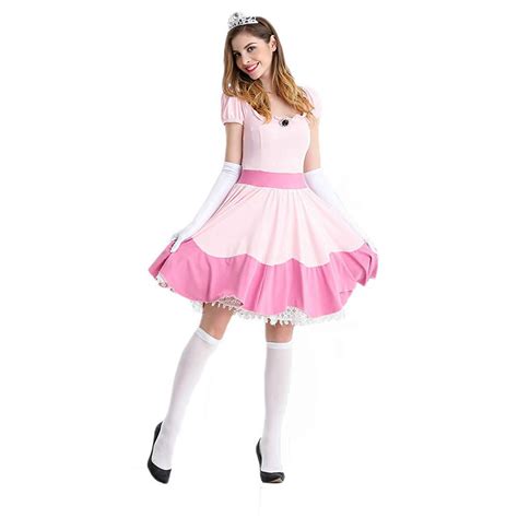 Buy Deluxe Adult Princess Peach Costume Women Princess Peach Super
