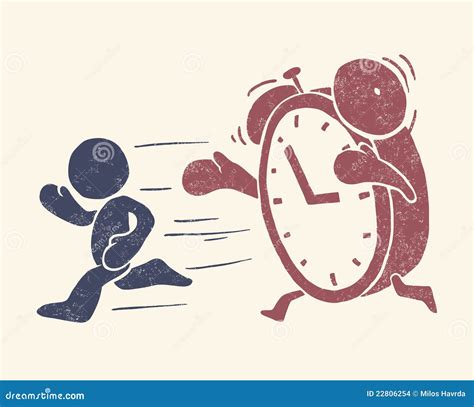 Vintage Conceptual Illustration Of Time Stock Vector Illustration Of