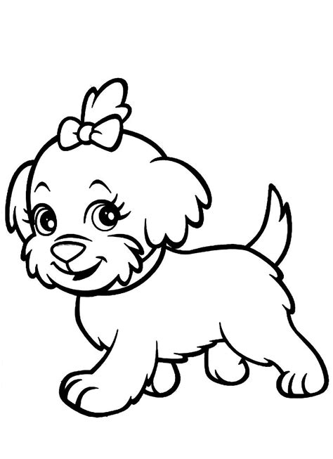 A cute puppy and a camera. Cute Puppy Dog Coloring Pages at GetColorings.com | Free printable colorings pages to print and ...