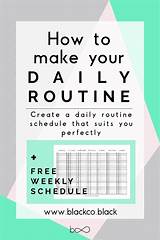 Create A Daily Schedule Images