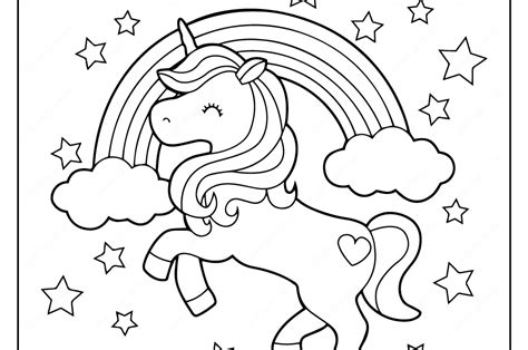 Adorable Unicorn Coloring Pages For Girls And Adults Updated Rainbow Unicorn Coloring Pages