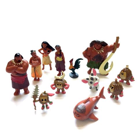 12 pcs lot moana pvc action figures in action and toy figures from toys and hobbies on aliexpress