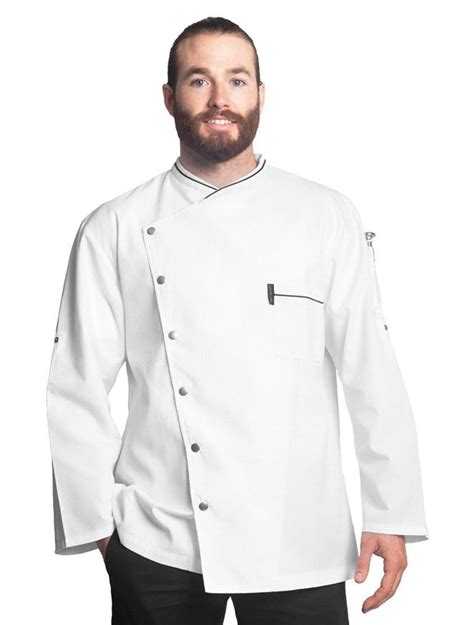 Bragard Chicago Chef Jacket Whoneycomb Weave Mens Fashion Edgy Chef