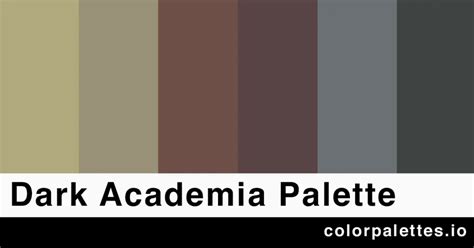 Dark Academia Color Palette