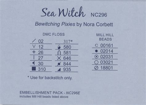 Nora Corbett Bewitching Pixies Sea Witch Crossstitchworld