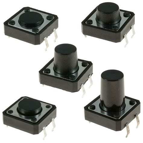 12x12mm Momentary Tactile Push Button Switch Pcb Mounted Spst Ebay