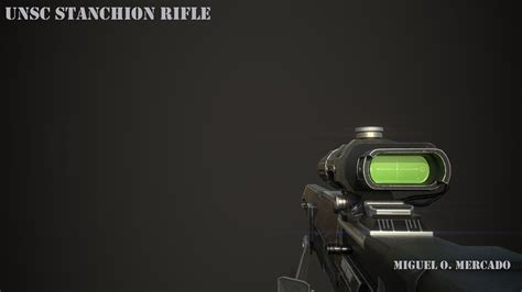 Miguel O Mercado Halo M99a2s3 Stanchion Rifle Textured