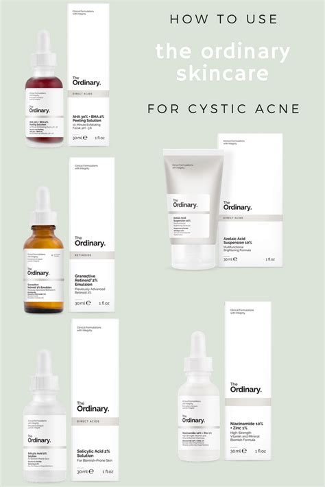 This blog has 3 very thorough articles about the ordinary products, including reviews on every single product, as well as how to build a. The Ordinary Skincare for Cystic Acne | The ordinary ...