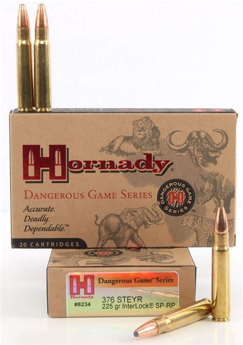 At Auction 40 Rounds Of Hornady 376 Steyr Cartridges