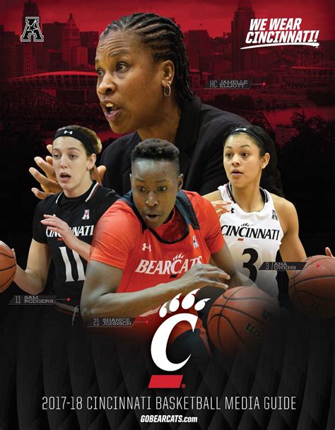 2017 18 University Of Cincinnati Womens Basketball Media Guide By