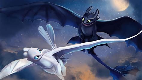 Httyd Toothless And Light Fury Wallpaper If You Have Your Own One Just