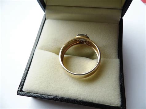 Harry Ivens 375 Gold Ring Mit Saphir Gr 67 21 3 Mm EBay