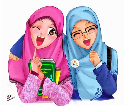 kartun muslimah lucu anak cemerlang