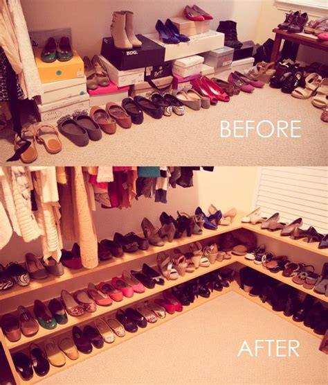 This diy shoe rack has enough room for six rows of shoes plus some extra tall storage space for boots. DIY - 50 Pairs of shoes, Shoe rack | diy | Pinterest | The ...