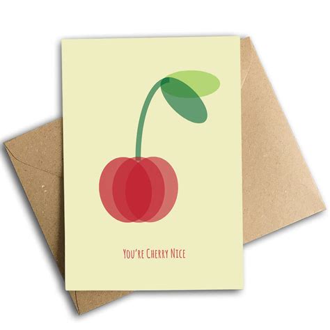 Youre Cherry Nice Card Eco Friendly By Mimi And Mae