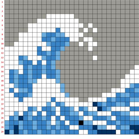 Pin By Maya Olympie On Surf Cross Stitch Art Pixel Art Grid Cross