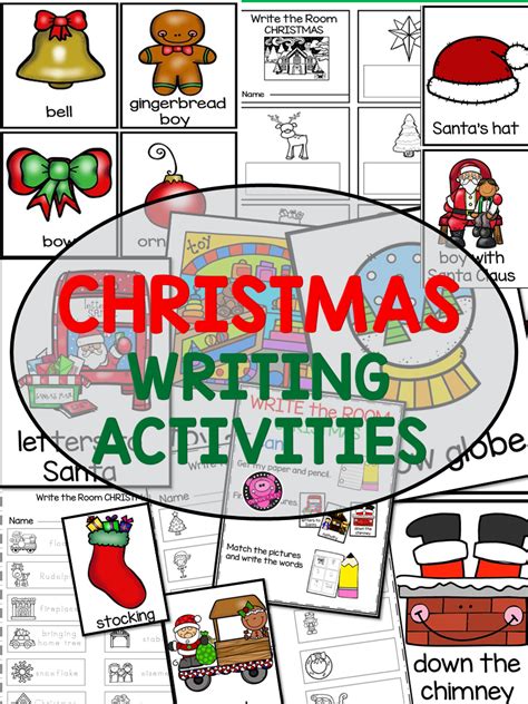 December Write The Room Christmas Activities For Kindergarten And First