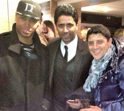 J'espère te voir bientôt mon ami. Rohff avec Nasser Al Khelaifi et Said Taghmaoui