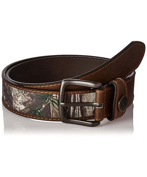 Mens Comfort Stretch Stitched Belt With Xtra Camouflage And Shot Shell