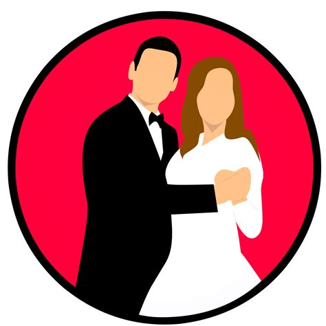 Free Images Wedding Married Icon Couple Bride Groom Heart Love