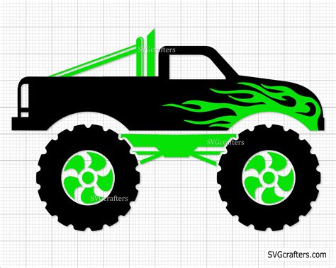 Truck Svg Png Monster Truck Svg Truck Clipart Truck Dxf Etsy Canada