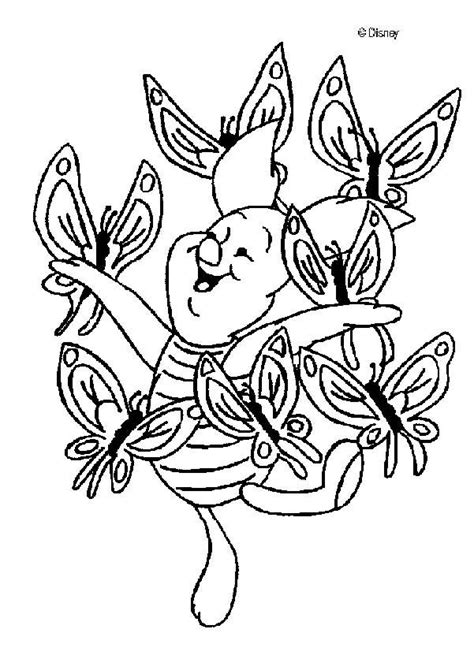Walt disney acquired the right of adaptation in the 1930s. Winnie The Pooh coloring pages - Piglet with a butterfly