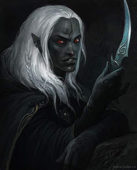 Drow By Cg Warrior On Deviantart Dark Elf Drow Male Character Art