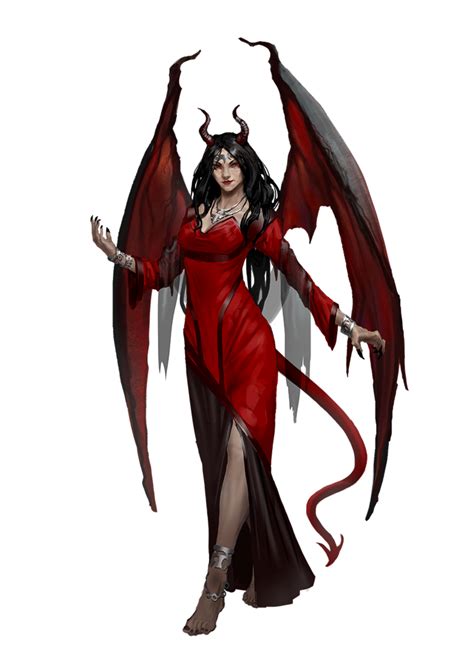succubus demon red dress pathfinder 2e pfrpg dnd dandd 3 5 5e 5th ed d20 fantasy fantasy