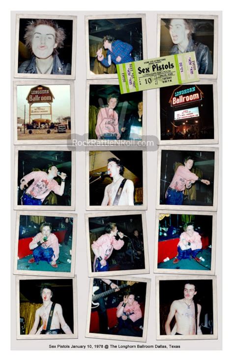 Sex Pistols 1978 Longhorn Ballroom Dallas Tx 11x17 Photo Poster Sid Vicious Johnny Rotten
