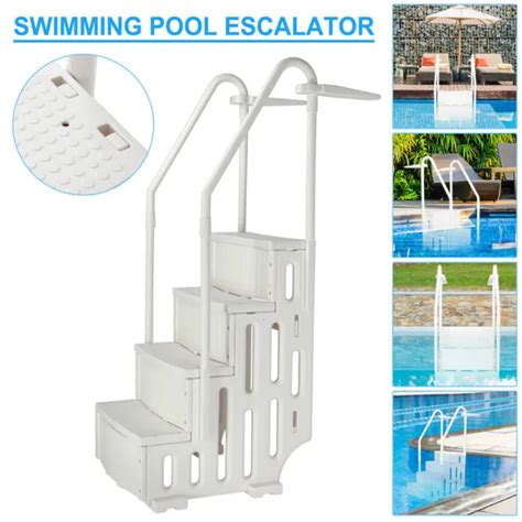 Above Ground Swimming Pool Ladder Heavy Duty Step System Entry Non