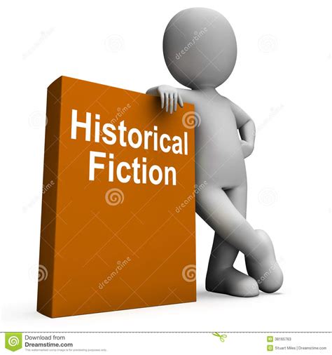 Historical Fiction Book And Character Means Books From History Stock